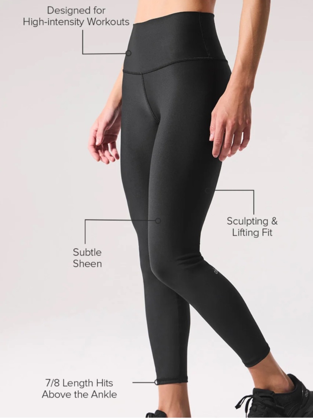 Alo 7/8 High-Waisted Airlift Leggings - XXS